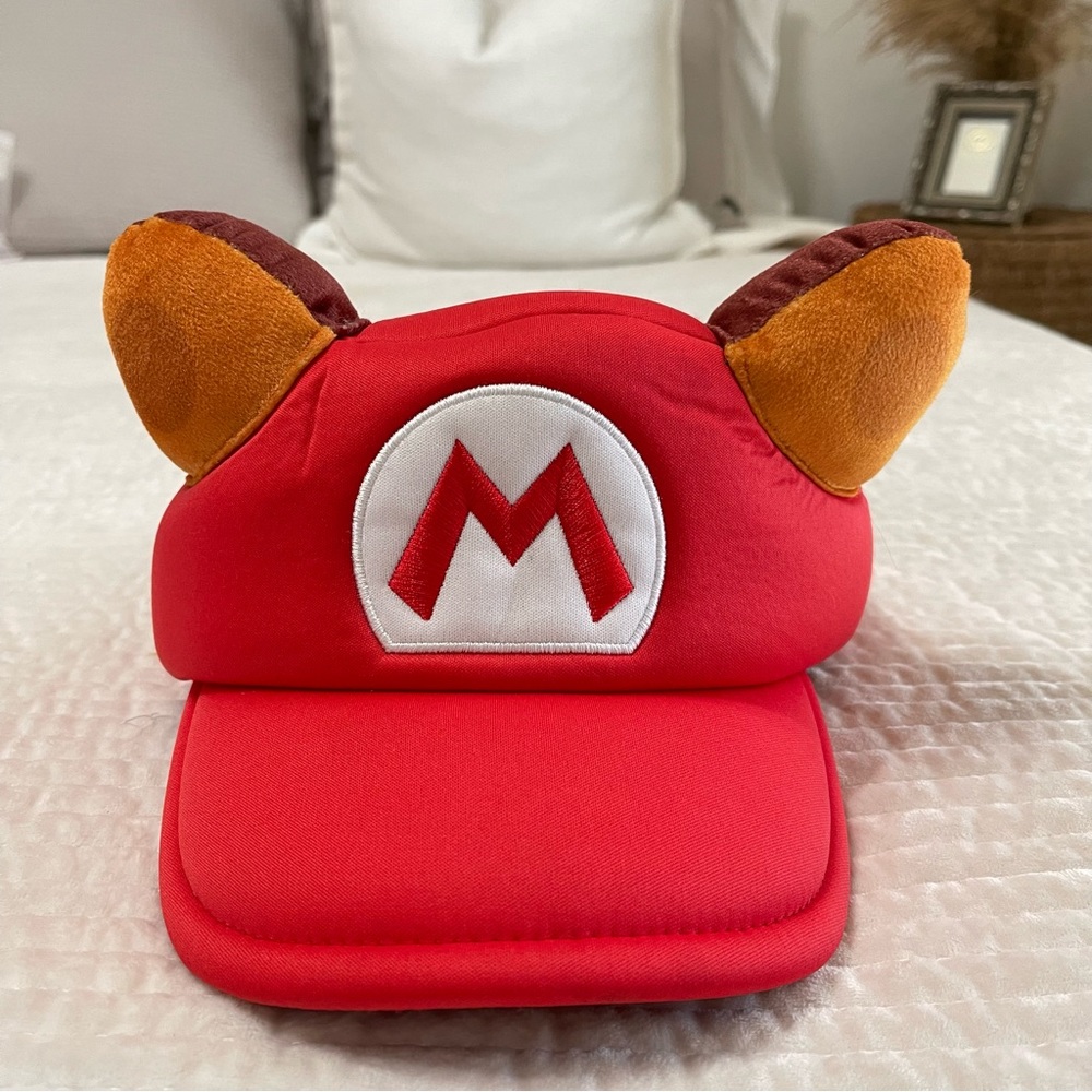 Super Mario 2021 Hat Plush Cap Costume Halloween Red M Logo